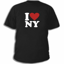 черная футболка I love NY