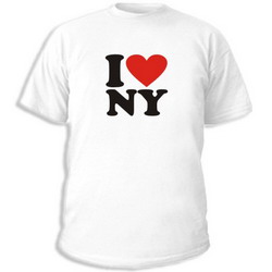 белая футболка I love NY